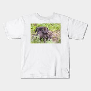 Gray Wolf Pups Kids T-Shirt